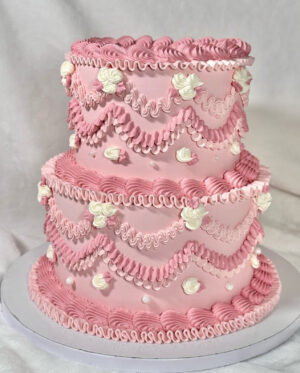 IMG_4952 Pink princess birthday cake🎀